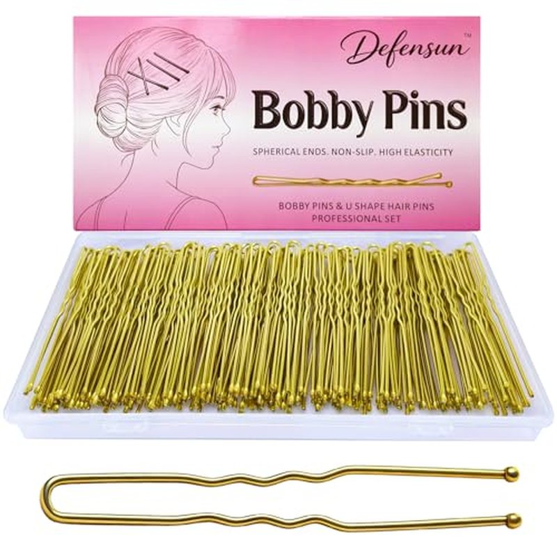 150 Pcs 2.75" Gold Blonde U-Shaped Bobby Pins for Thick Hair