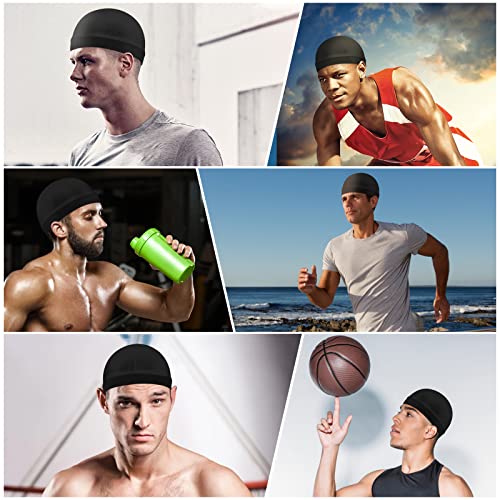 Sibba 3-Pack Satin Wave Caps for Men Women Silk-Feel Durag Headwear