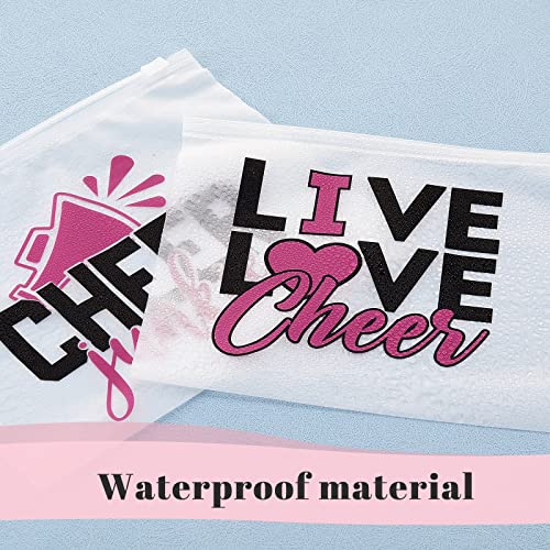 Cheer Makeup Bags for Girls, 60-Pack Cheerleader Cosmetic Cases