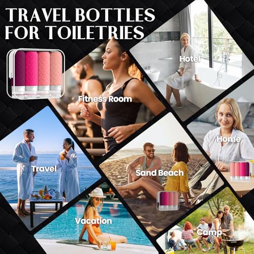 Silevoler TSA Approved Travel Bottles - Silicone Leak-Proof Containers