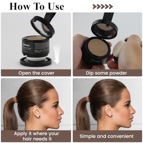 Root Touch Up Powder for Gray Hair – Light Brown