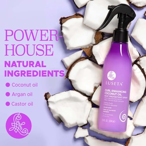 Luseta Curl Heat Protectant Spray - 8.5oz Coconut & Argan Oil