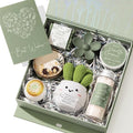 Spa Gift Basket for Women - 9-Piece Vanilla Coconut Bath Set