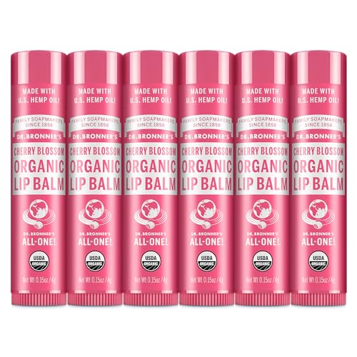 Dr. Bronner's Organic Lip Balm 6-Pack – Cherry Blossom