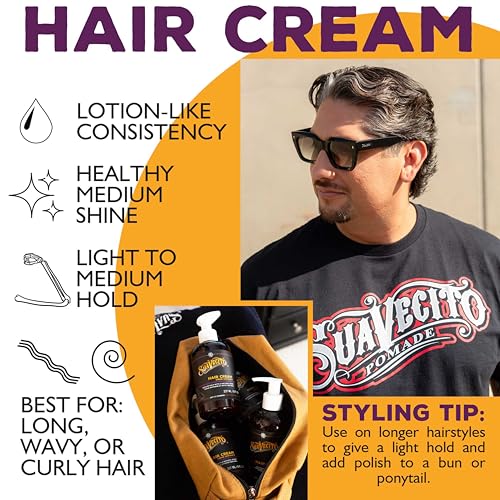 Suavecito Hair Cream - Light Hold & Natural Shine