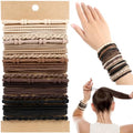 Boho Hair Ties 20-Piece Set, No-Damage Elastic Bands for Thick & Thin Hair