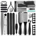 36-in-1 Professional Pedicure Kit - Stainless Steel Foot File & Case