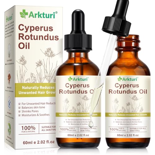 Cyperus Rotundus Oil, 60ML Cyperus Rotundus Oil hair Removal, Natural Hair Removal Care Essential for Smooth Skin, Moisturizing & Soothing, Suit for All Skin Types (2)