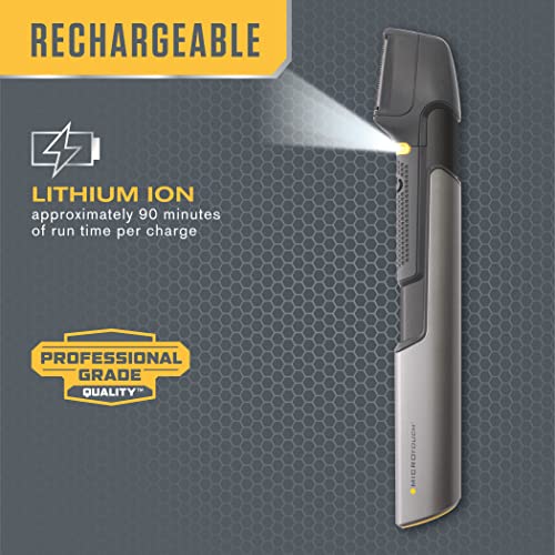 Microtouch Trim PRO, Rechargeable Lighted Hair Cutting Tool and Body Groomer, Black