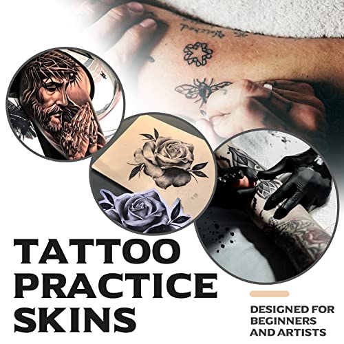 Blank Tattoo Skin Practice - Yangna 20Pcs Tattoo Practice Skins Double Sides 7.4x5.6" Fake Skin Microblading Eyebrow Tattoo Skin