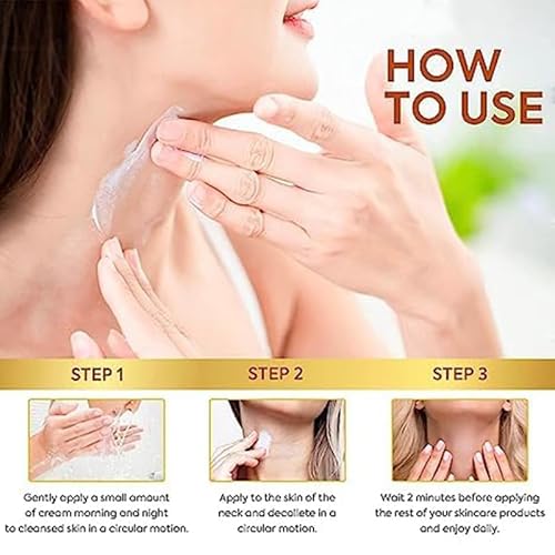 Neck Firming and Lifting Cream | Age-Defying Neck Cream | Smooth Even Skin Tone | Supports Skin Elasticity | Hydration Firms and Contours | Neck and Chest Care |for dark spots|All Skin Types -1.7fl.oz