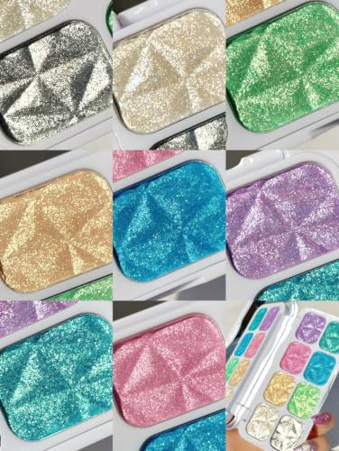 COOL STORY Shimmer 8 Color Face Cheek Highlighter & Eyeshadow Makeup Palette