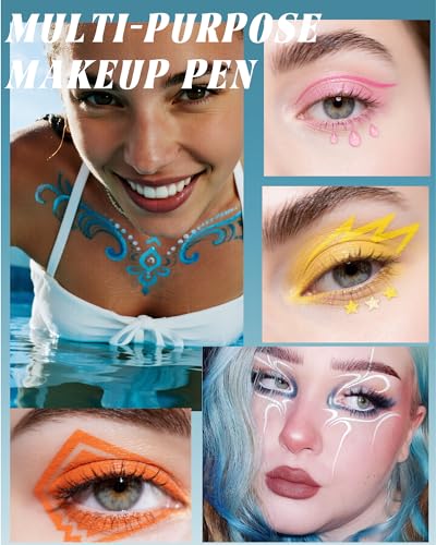 6Pcs Colored Liquid Eyeliner Pen Set – Waterproof Matte