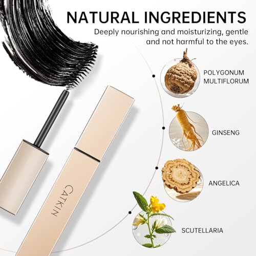 CATKIN Lash Lengthening Mascara - Waterproof, Volumizing Black