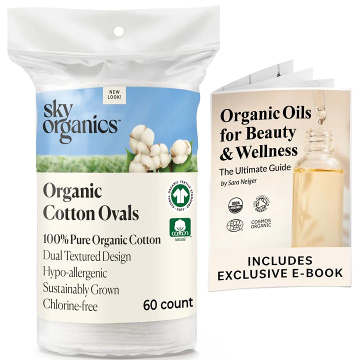 Organic Cotton Makeup Remover Pads, Dual-Textured, GOTS Certified