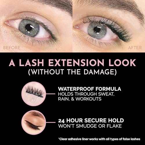 Luxillia Magnetic Eyelashes with Applicator - 10 Pairs