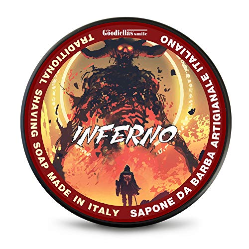 The Goodfellas' smile, INFERNO Tallow Shave Soap and Afltershave Splash Bundle, Made in Italy