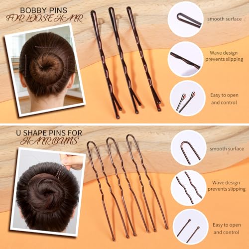 Teenitor Hair Net Set - 20 Nets & 40 Pins for Buns