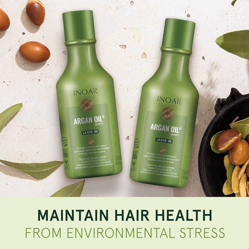 INOAR Argan Oil Leave-In Treatment for Conditioning Protection & Shine, 250ml