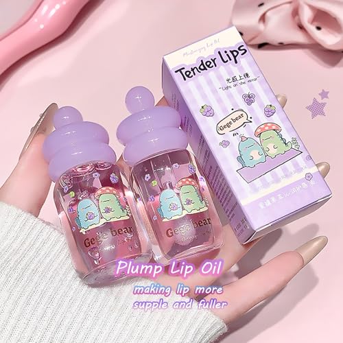 4-Piece Fruit Flavored Lip Gloss Oil Set | Hydrating Honey Pot