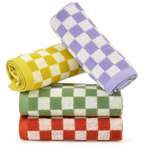 Jacquotha Cotton Washcloths 4-Pack, 13x13 Inch