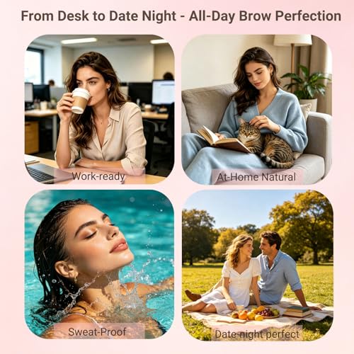 Micro-Fork Eyebrow Pencil for Natural Hair-Like Strokes