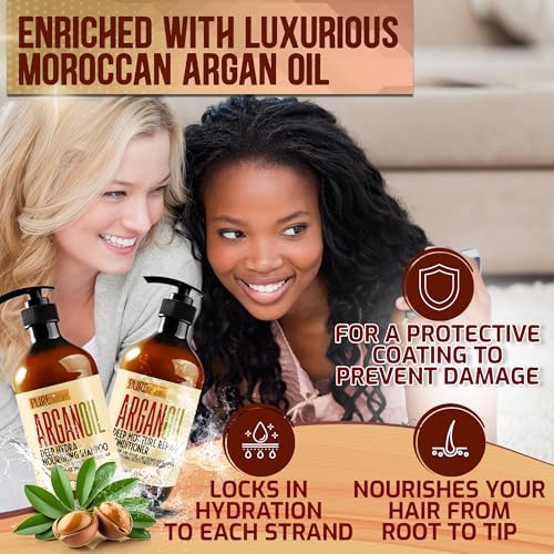 Argan Oil Shampoo & Conditioner Set - Sulfate Free