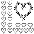 Karol Temporary Tattoos 20pcs Heart Themes Waterproof