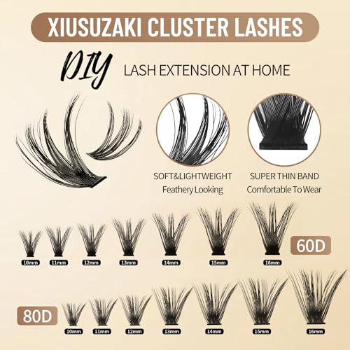 Lash Clusters D Curl 10-16mm 280pcs DIY Eyelash Extensions