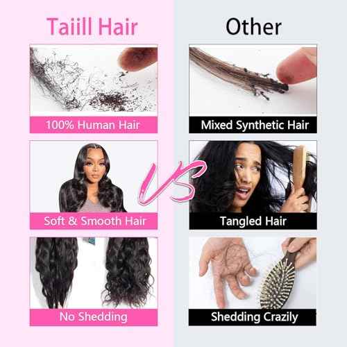 12A Human Hair Bundles Body Wave Bundles Human Hair 100% Unprocessed Brazilian Virgin Bundles Body Wave Real Human Hair Extensions Natural Black 26 Inch