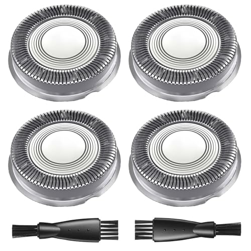 HS740 Replacement Heads Compatible with Philips Norelco Head Shaver Pro 5000 7000 9000 Series, Skull Shaver for Men and Women HS5980 HS7980 HS9980, 2 Cleaning Brush