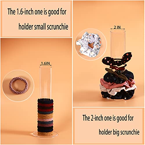 Acrylic Scrunchie Holder Organizer - 2 Piece Set