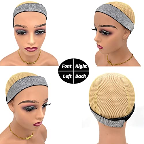 Elastic Wig Bands Set of 3 - Lace Melting & Edge Lay Wraps - Silver, Leopard, Black