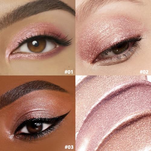 Liquid Eyeshadow Single Shade, Waterproof Matte & Shimmer