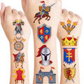 96 Piece Royal Knight Temporary Tattoos for Kids