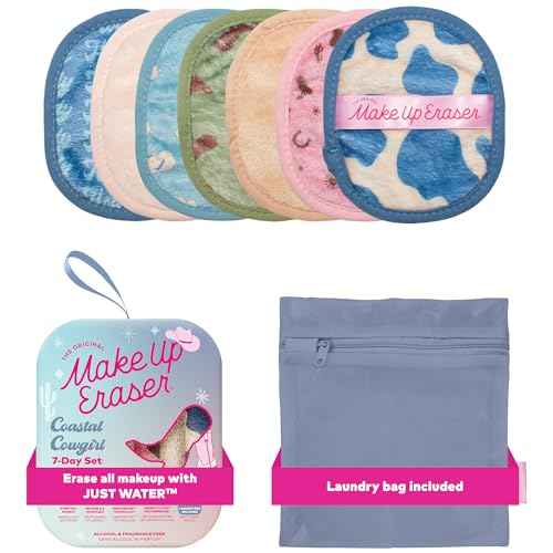 The Original Makeup Eraser, 7-Day Set, Erase All Makeup with Just Water, Including Waterproof Mascara, Eyeliner, Foundation, Lipstick, Sunscreen, and More!