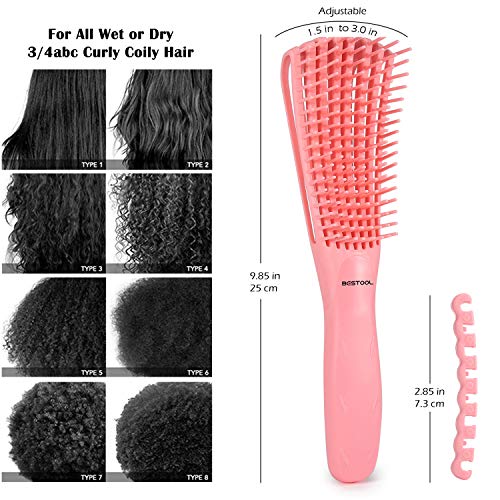 Detangling Brush for Natural Curly Hair - Wet & Dry