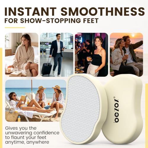 BEZOX Nano Glass Foot File - Compact Callus Remover & Foot Scrubber