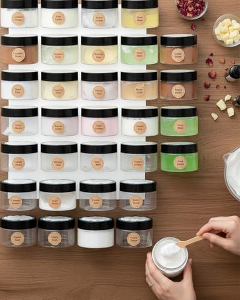 4 Oz Plastic Jars with Lids, 24 Pack Storage Containers