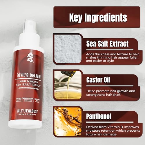 Billy Jealousy Sea Salt Spray - Texturizing Volume & Beachy Hair