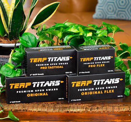 TerpTitans Pro Flex 2-Pack Flexible Cotton Swabs for Precision Cleaning