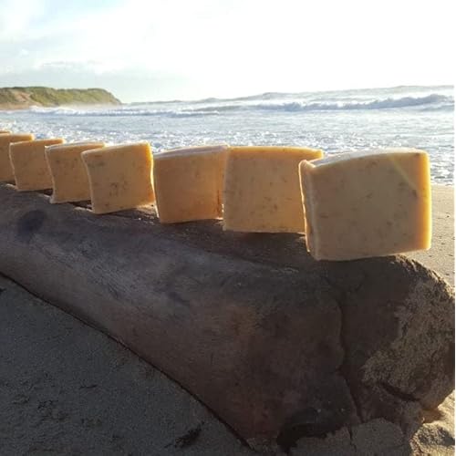 Iset By Nature Turmeric Sea Moss Soap Bar, 100% Natural, Handmade, Moisturizing Cleanser for Face, Body & Hair