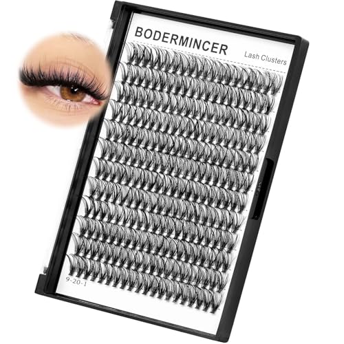 Bodermincer 20D Cluster Lashes 240pcs Mixed 8-22mm D Curl