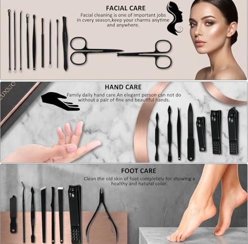 MINKINH 26-Piece Manicure Set Professional Nail Care Kit
