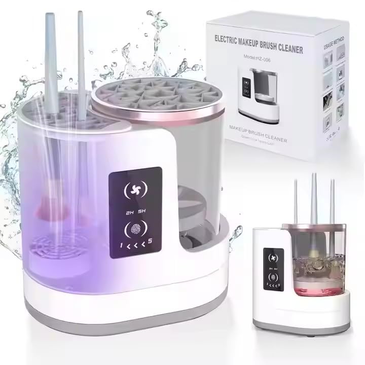 3-in-1 Electric Makeup Brush Cleaner & Dryer – USB Portable Tool
