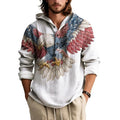 BIVENANT Men's Cowboys Aztec Graphic Pullover Hoodie - Western Camo