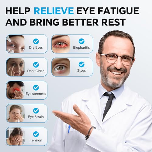Cordless Heated Eye Mask, 3 Heat Settings, Graphene Technology