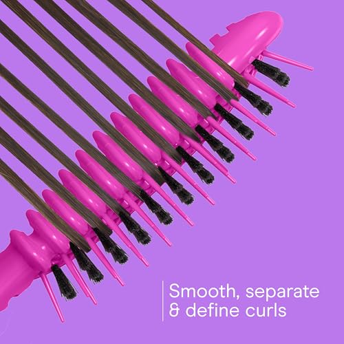 Conair Curl Define Pro Detangler Brush for Curly Hair - Hot Pink