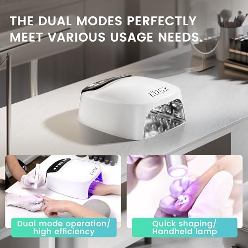 L'UGX 2 in 1 UV LED Nail Lamp - Rechargeable Cordless Gel Dryer