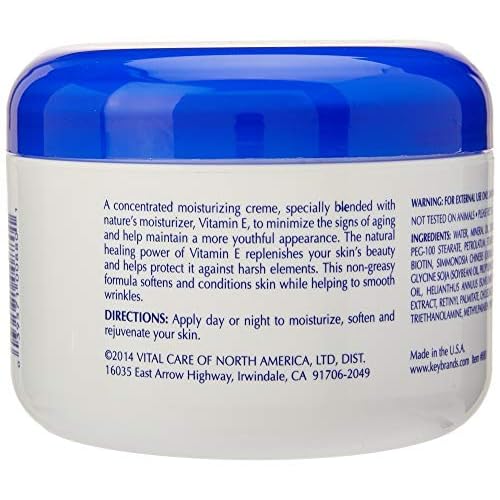 Vital Care Vitamin E Cr?me, (8 Fl. Oz), A Complete Skin Care with Age- Defying Antioxidants for Men and Women